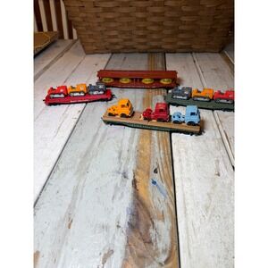 Vintage lot of 4 Mixed Hauler/Transport/Flat HO Scale Revell Mantua Tyco AS IS